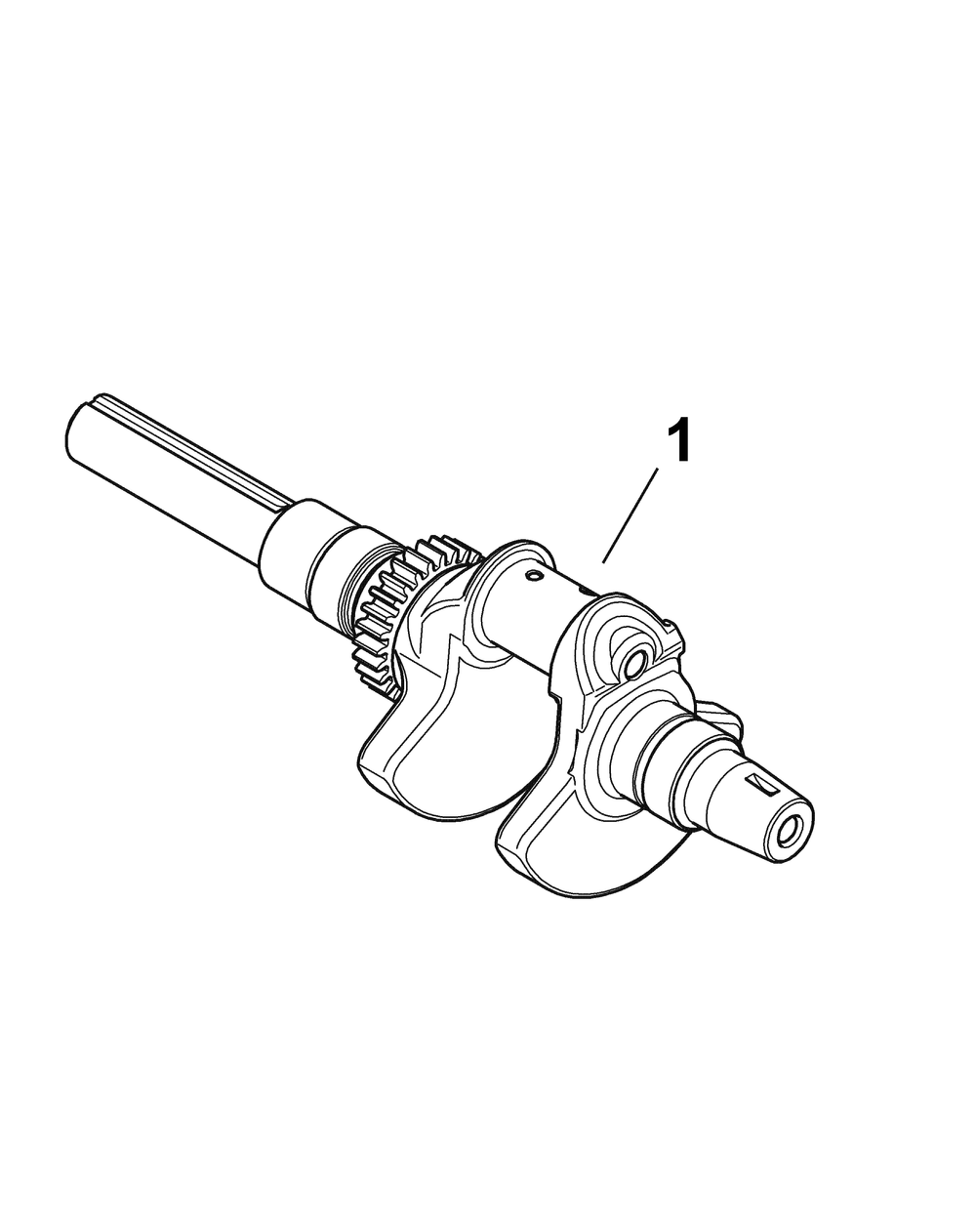 Kohler Crankshaft Diagram and Parts List for 467 4X4-1B027G-1B028G-37ACD710-After Cub Cadet Lawn Tractor Accessories